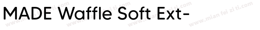 MADE Waffle Soft Ext字体转换